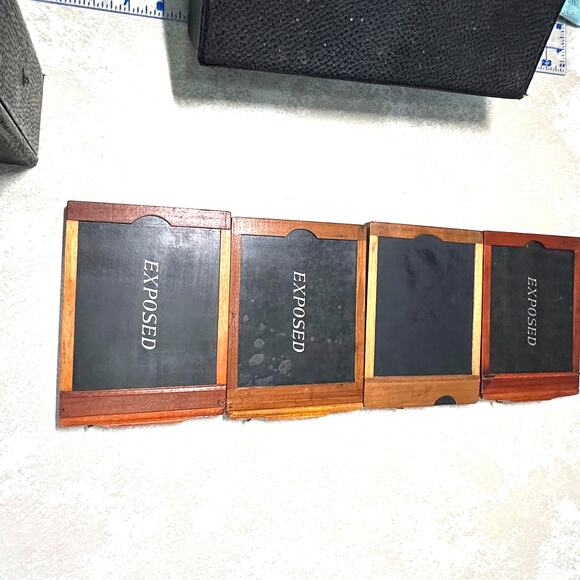 1907 Seneca Chautauqua 4x6 Folding Camera w/ Seneca Duo Shutter + Plate Holders - Picture 7 of 16